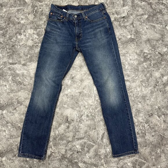 Levis 511 Jeans Mens 33x32 Blue Medium Wash Denim Straight Slim Low Rise - Picture 2 of 5